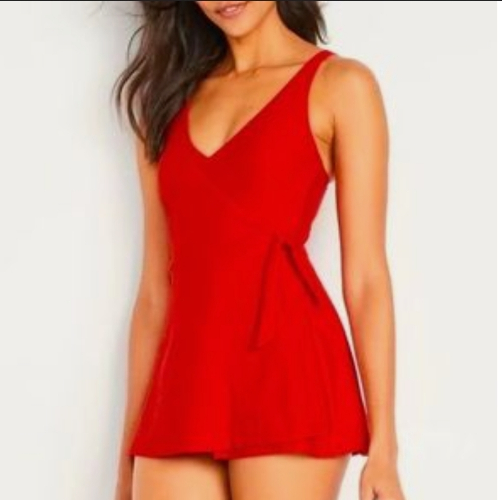 Red Swimsuit Old Navy Size Small